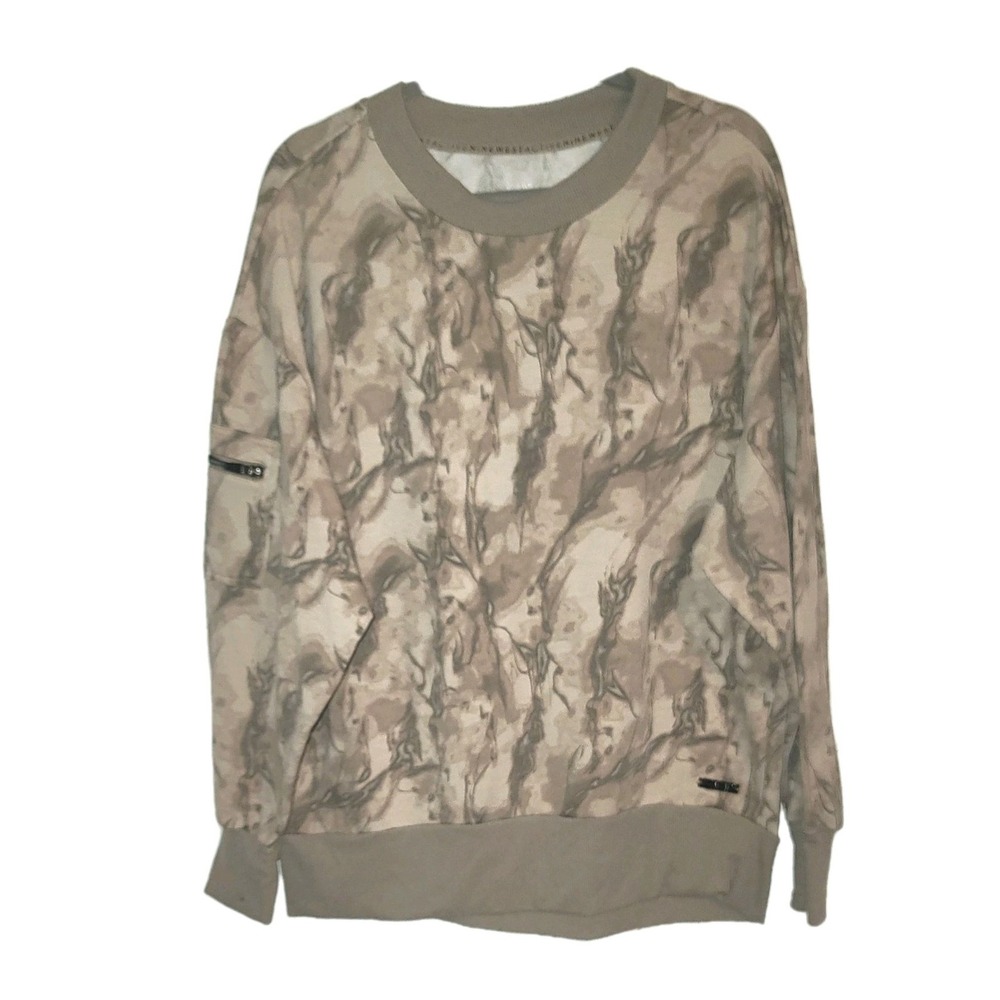 Nine West Active Mossy Oak Fall Foliage Camo Long Sleeve Pullover Sweatshirt 1X